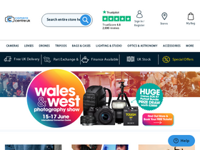 'cameracentreuk.com' screenshot