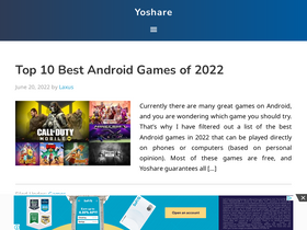 'yoshare.net' screenshot