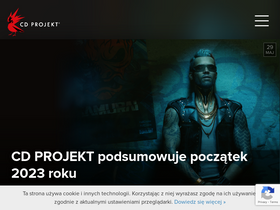 'cdprojekt.com' screenshot