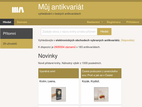 'muj-antikvariat.cz' screenshot