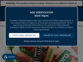 'giantvapes.com' screenshot