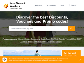 'lovediscountvouchers.co.uk' screenshot