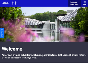 'crystalbridges.org' screenshot