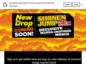 'shonenjumpstore.com' screenshot