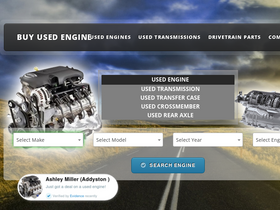 'buyusedengine.com' screenshot