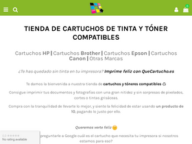 'quecartucho.es' screenshot
