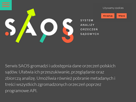 'saos.org.pl' screenshot