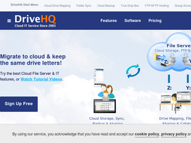 'drivehq.com' screenshot