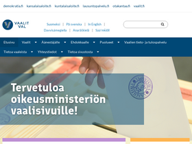 'vaalit.fi' screenshot