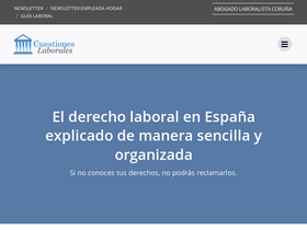'cuestioneslaborales.es' screenshot
