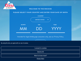 'coorslight.com' screenshot