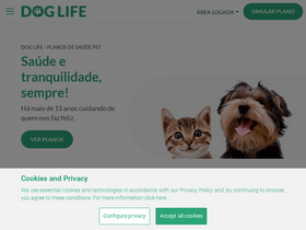 'doglife.com.br' screenshot