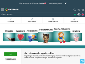 'pegani.dk' screenshot