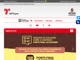 'bilheteunico.sptrans.com.br' screenshot