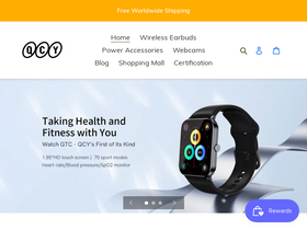 'qcy.com' screenshot