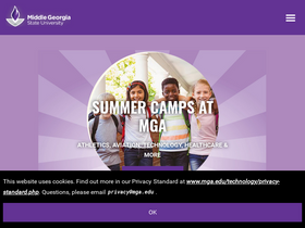 'mga.edu' screenshot