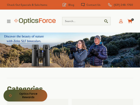 'opticsforce.com' screenshot