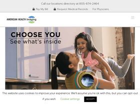 'americanhealthimaging.com' screenshot