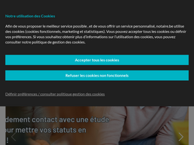 'notaire.be' screenshot