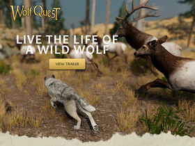 'wolfquest.org' screenshot