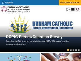 'stbernadette.dcdsb.ca' screenshot