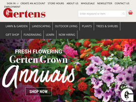 'gertens.com' screenshot