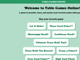 'table-games-online.com' screenshot