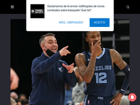 'primeirobasquete.com.br' screenshot
