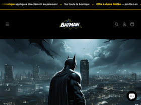 Boutique Batman homepage screenshot