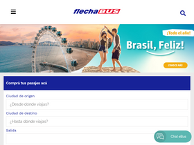 'flechabus.com.ar' screenshot