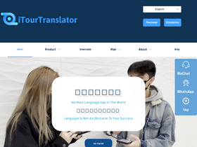 'itourtranslator.com' screenshot