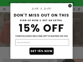 'shopsilkandsalt.com' screenshot