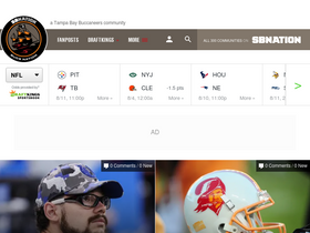 'bucsnation.com' screenshot