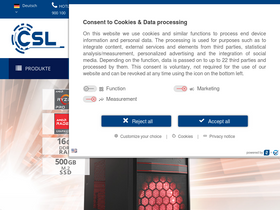 'csl-computer.com' screenshot