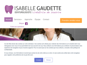 'isabellegaudette.com' screenshot