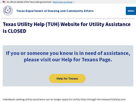 'texasutilityhelp.com' screenshot