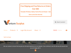 'venturesurplus.com' screenshot