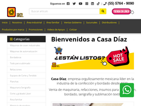 'casadiaz.com.mx' screenshot