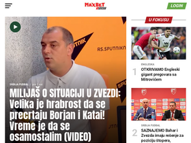 'maxbetsport.rs' screenshot