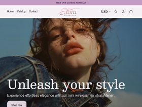 Elora Essentials homepage screenshot