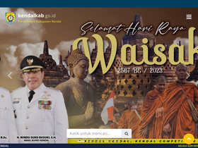 'kendalkab.go.id' screenshot