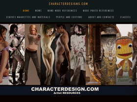 'characterdesigns.com' screenshot