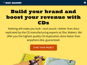 'discmakers.com' screenshot