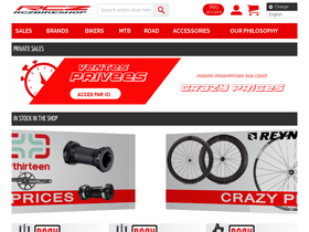 'rczbikeshop.com' screenshot