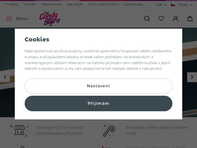 'candy-store.cz' screenshot