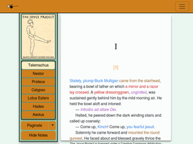 'joyceproject.com' screenshot