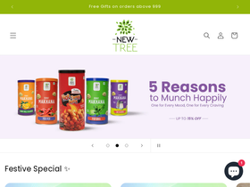 newtree.co.in homepage screenshot