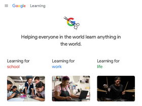 'learning.google' screenshot