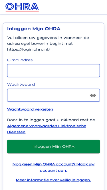 login.ohra.nl