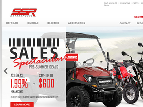 'ssrmotorsports.com' screenshot